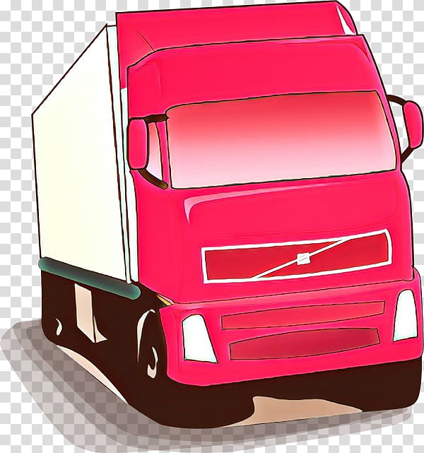 motor vehicle transport mode of transport automotive exterior vehicle, Cartoon, Automotive Design, Truck, Magenta transparent background PNG clipart