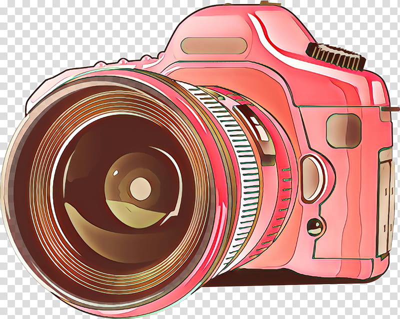 Camera lens, Cameras Optics, Digital Camera, Pointandshoot Camera, Camera Accessory, Pink, Singlelens Reflex Camera transparent background PNG clipart