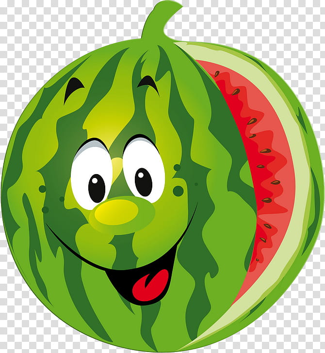Drawing Of Family, Cartoon, Fruit, Vegetable, Watermelon, Smiley, Strawberry, Green transparent background PNG clipart