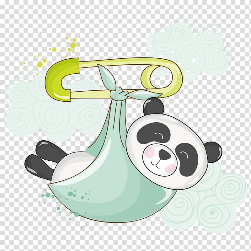 Baby Shower, Giant Panda, Infant, Child, Sticker, Cartoon, Technology transparent background PNG clipart