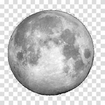 brushes, grayscale of full moon transparent background PNG clipart