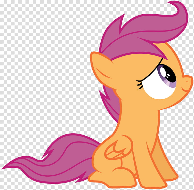 Sitting Scootaloo transparent background PNG clipart