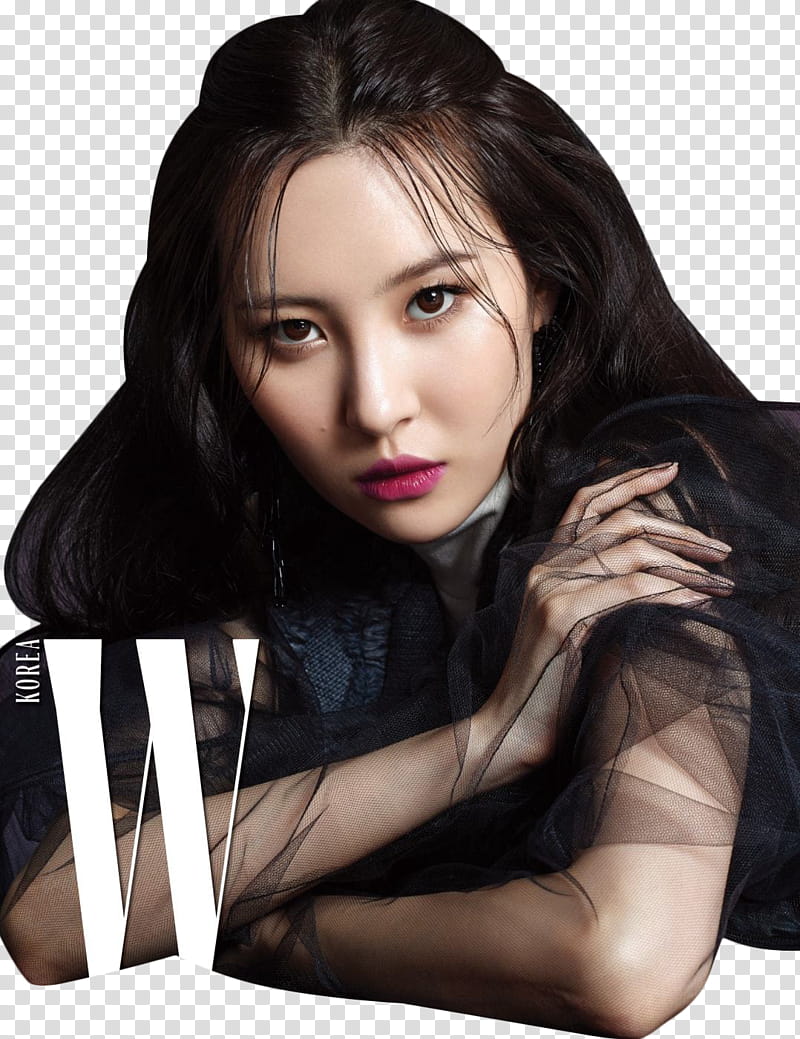 SUNMI WONDER GIRLS , woman wearing black dress transparent background PNG clipart