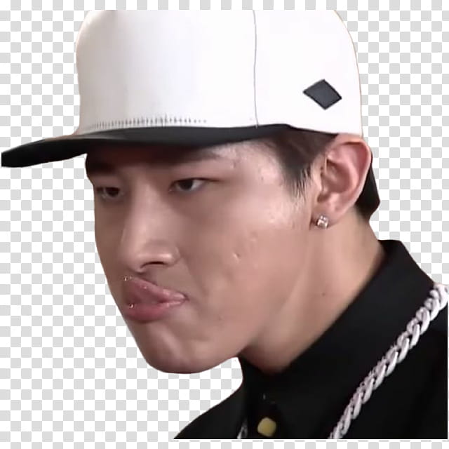 KPOP MEME EPISODE  MONSTA X, man sticking out his tongue transparent background PNG clipart