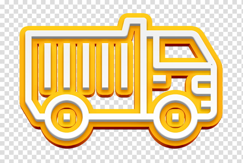 Car icon Truck icon, Yellow, Logo, Line, Vehicle, School Bus transparent background PNG clipart