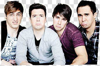 Big time rush, Big Time Rush cast making silly face transparent background PNG clipart