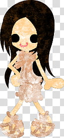 The icons of cute girls in cute dress, asaagao-girl- transparent background PNG clipart