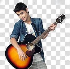 Violetta de Disney, man holding acoustic guitar transparent background PNG clipart