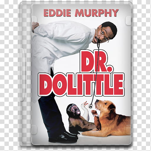 Movie Icon Mega , Dr Dolittle, Dr. Dolittle Eddie Murphy CD case transparent background PNG clipart
