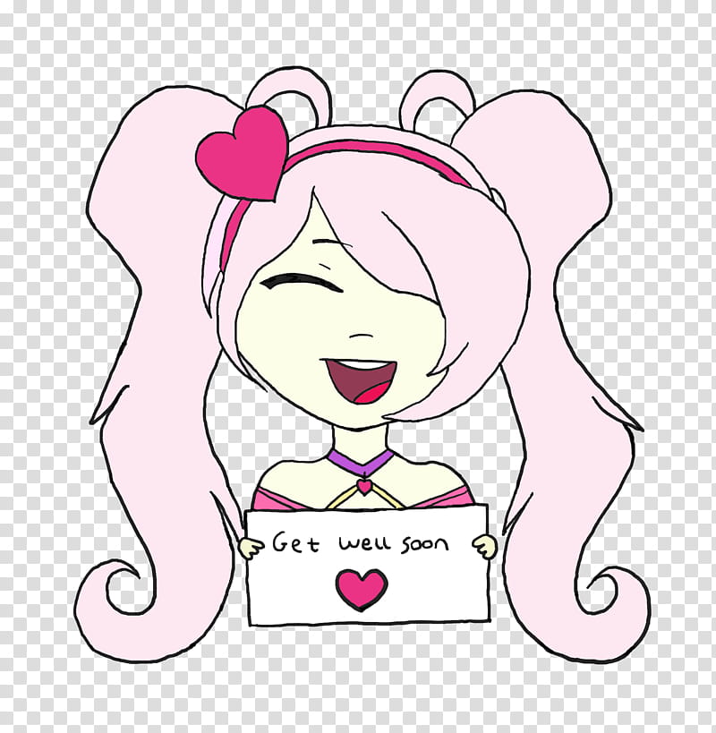 Sweetheart Sona Get Well Soon Sticker Free transparent background PNG clipart