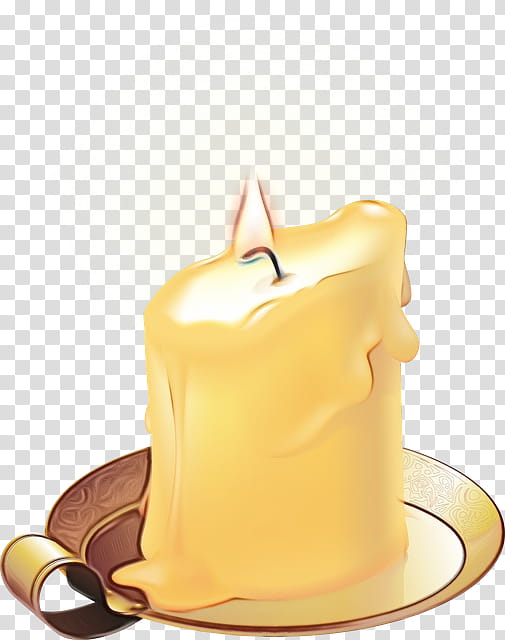 Cartoon Birthday Cake, Wax, Candle, Lighting, Yellow, Food, Vanilla, Dessert transparent background PNG clipart