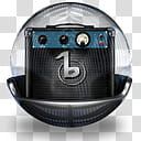 Sphere   , black and blue guitar amplifier illustration transparent background PNG clipart