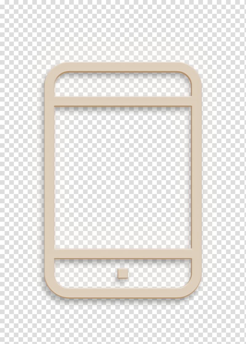 essential icon object icon smartphone icon, Ui Icon, Web Icon, Technology, Beige, Rectangle, Square, Metal transparent background PNG clipart