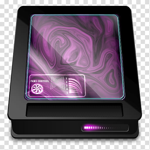 Organic HD Black, rectangular black and purple electronic cordless appliance transparent background PNG clipart