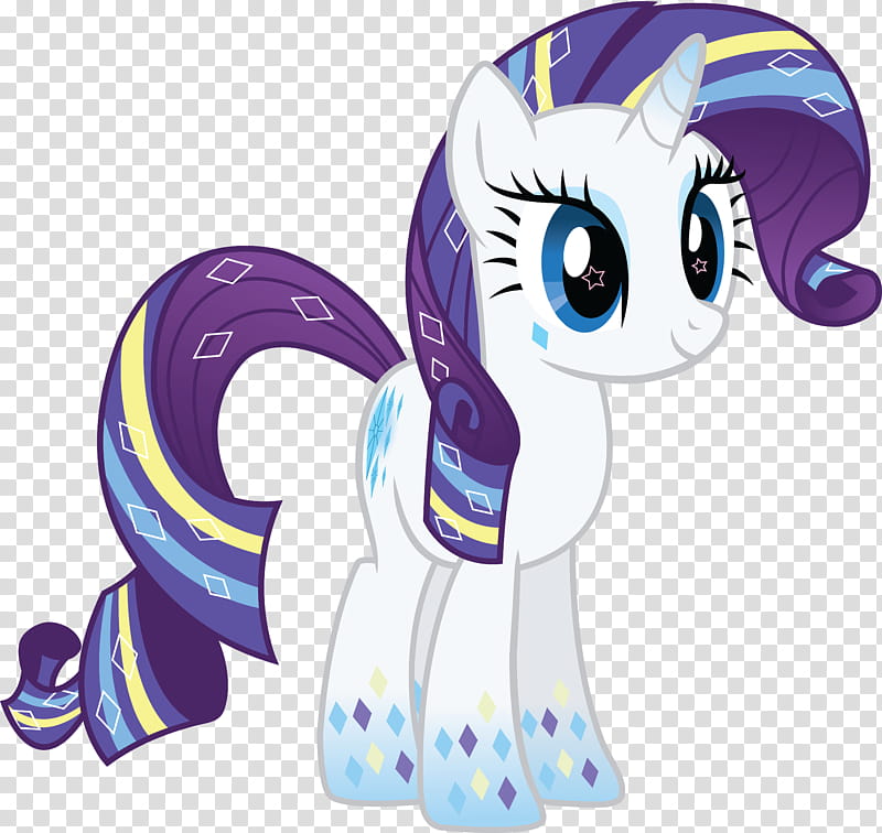 Rarity, white and purple unicorn My Little Pony png