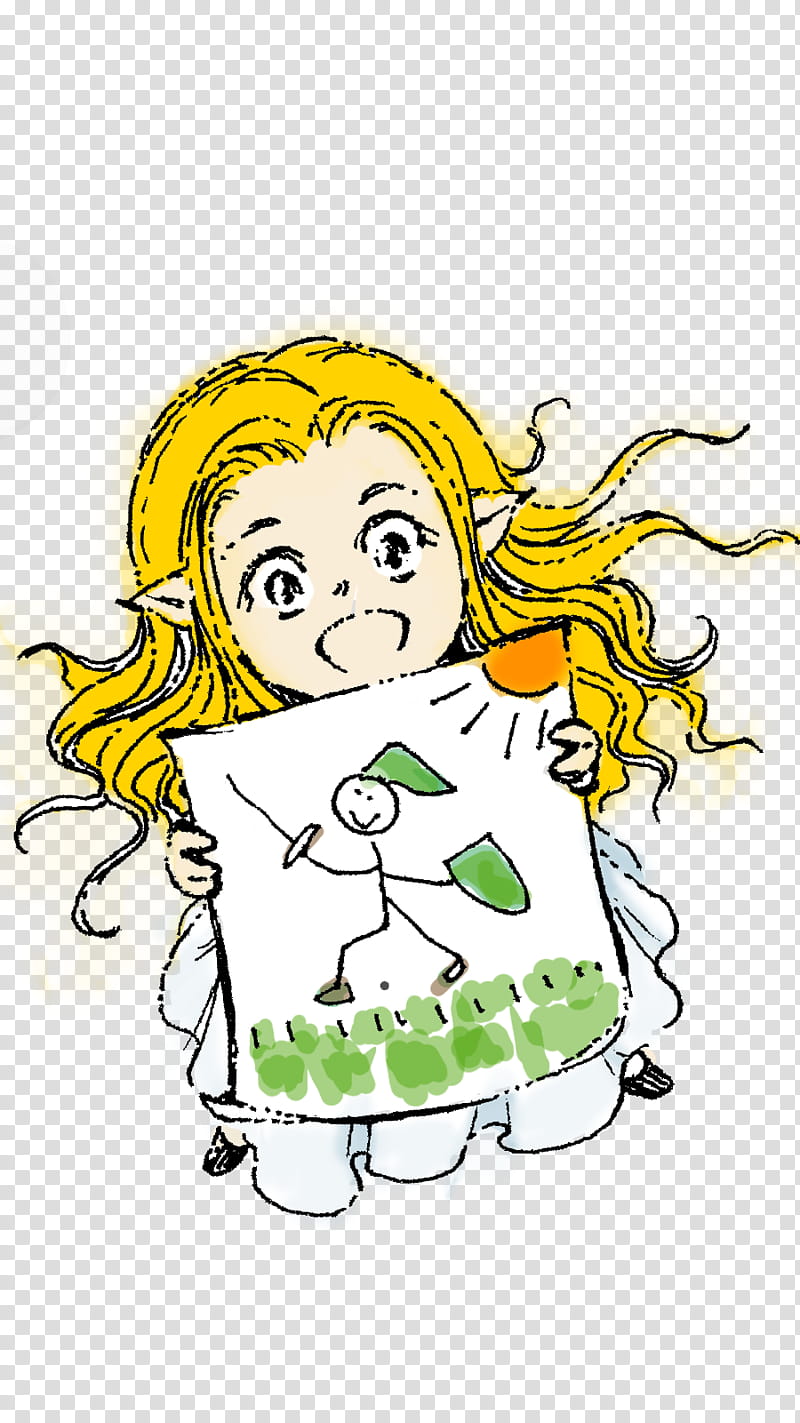 Chibi Zelda with Link Drawing, girl holding drawing illustration transparent background PNG clipart