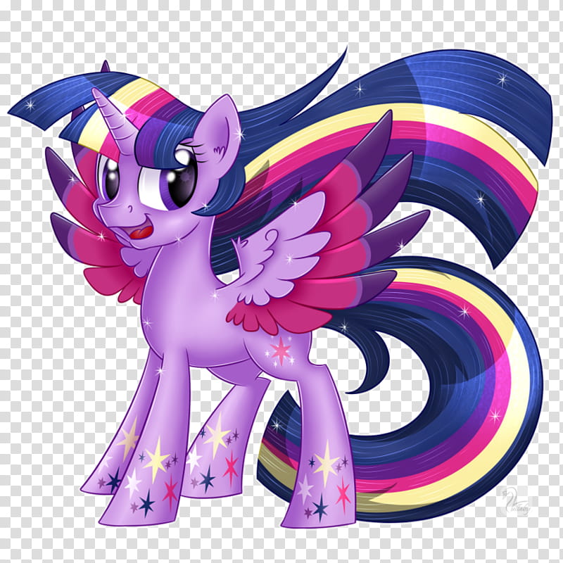 Rainbow Twilight, purple My Little Pony character illustration transparent background PNG clipart