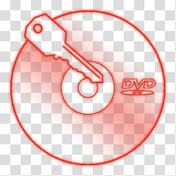 Some neon color dock icon, DVD Decrypter transparent background PNG clipart