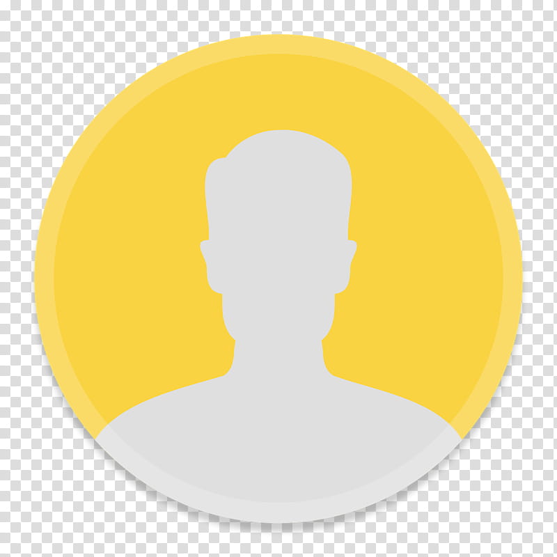 Button UI System Folders and Drives, yellow and white profile icon transparent background PNG clipart