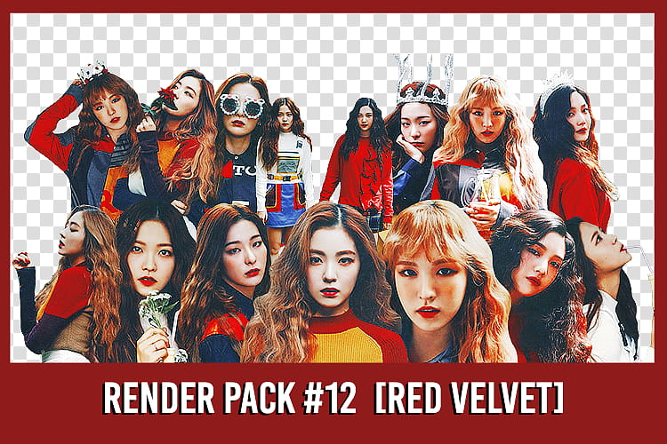 Red Velvet Render , Red Velvet girl band transparent background PNG clipart
