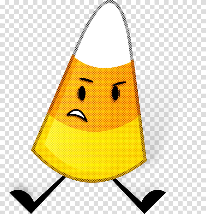 Candy corn, Yellow, Emoticon, Smiley transparent background PNG clipart