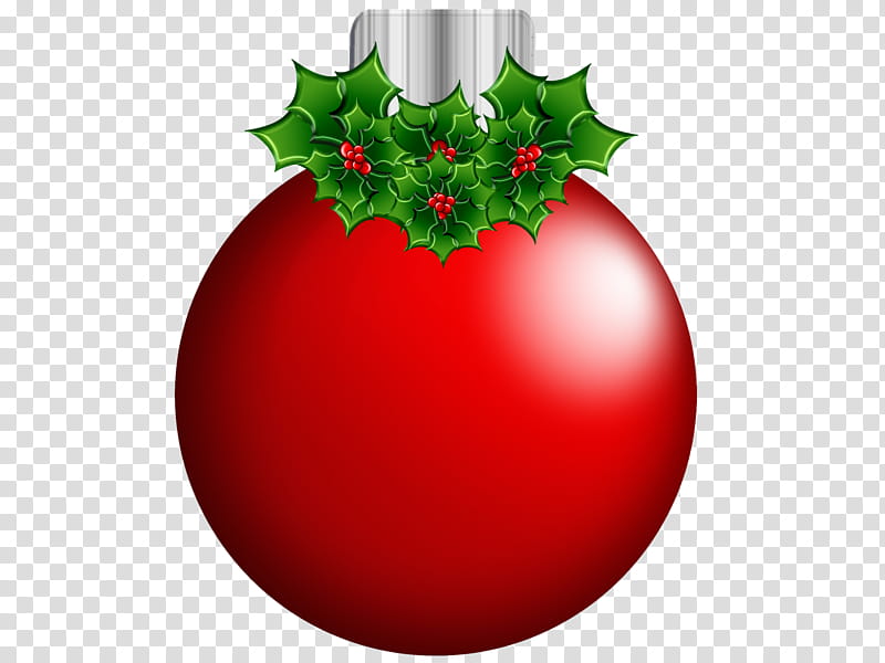 red and green ornaments , round red bauble illusration transparent background PNG clipart