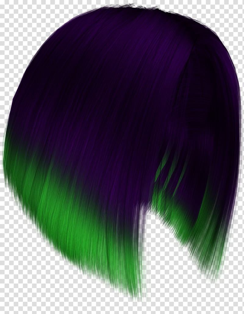 Hairstylez , green and blue hair transparent background PNG clipart