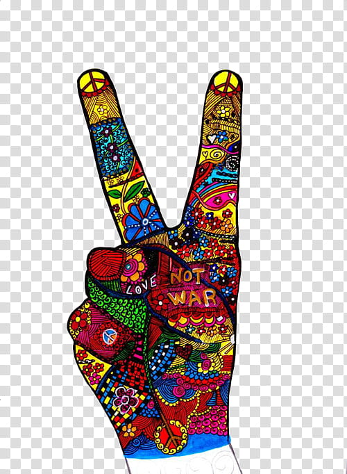 s, multicolored peace hand sign illustration transparent background PNG clipart