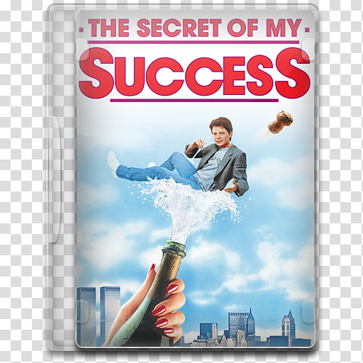 Movie Icon Mega , The Secret of My Success, The Secret of my Success DVD case cover transparent background PNG clipart