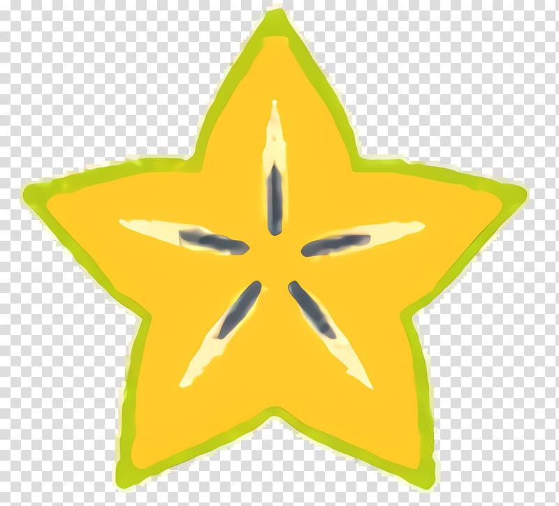 Star Symbol, Fruit, Food, Carambola, Logo, Cartoon, Vegetable, Yellow transparent background PNG clipart
