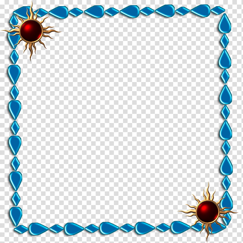 Frames , square blue frame transparent background PNG clipart