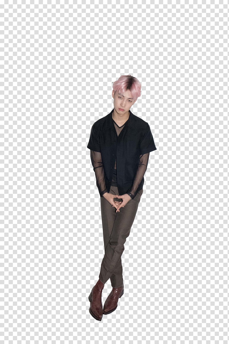 JB Im Jaebum, man in black top transparent background PNG clipart