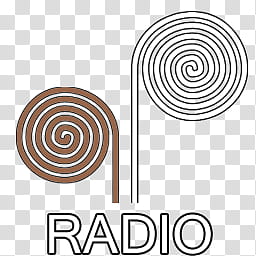 Spiral dock icons, RADIO, radio icon transparent background PNG clipart