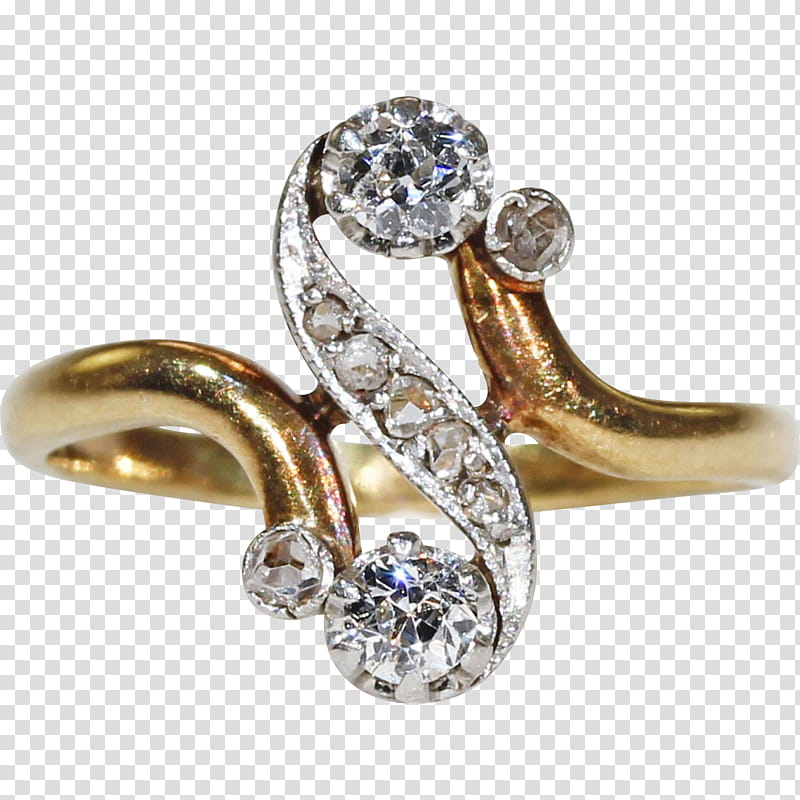 Engagement Rings, Art Nouveau, Earring, Jewellery, Gold, Antique, Diamond, Painting transparent background PNG clipart