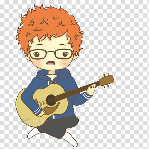 Ed Sheeran Caricatura transparent background PNG clipart