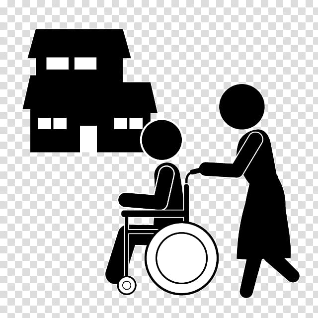 old age home clipart black