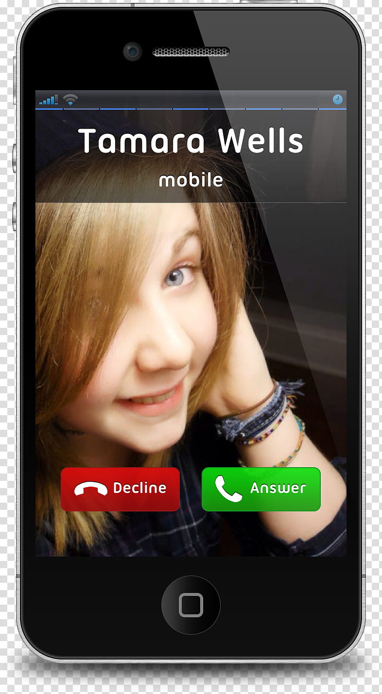 Incoming Call, black iPhone  screenshot transparent background PNG clipart