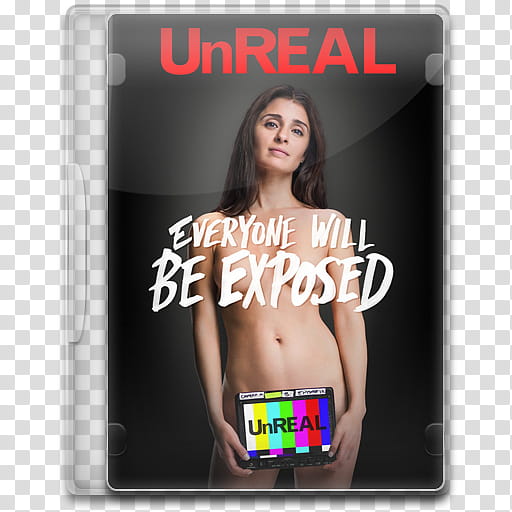 TV Show Icon Mega , UnREAL, Unreal everyone will be exposed DVD case transparent background PNG clipart