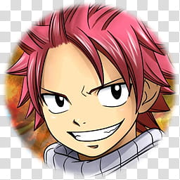 Fairy Tail Icon , Natsu, Fairy Tail Natsu Dragneel transparent background PNG clipart