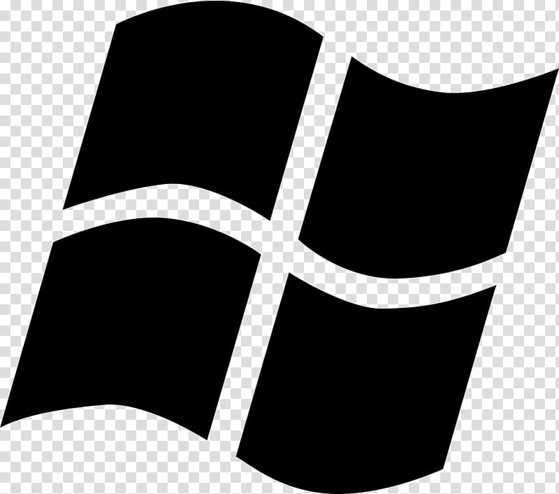 Windows 10 Logo, Windows Xp, Windows 8, cdr, Operating Systems, Black, Symbol, Blackandwhite transparent background PNG clipart