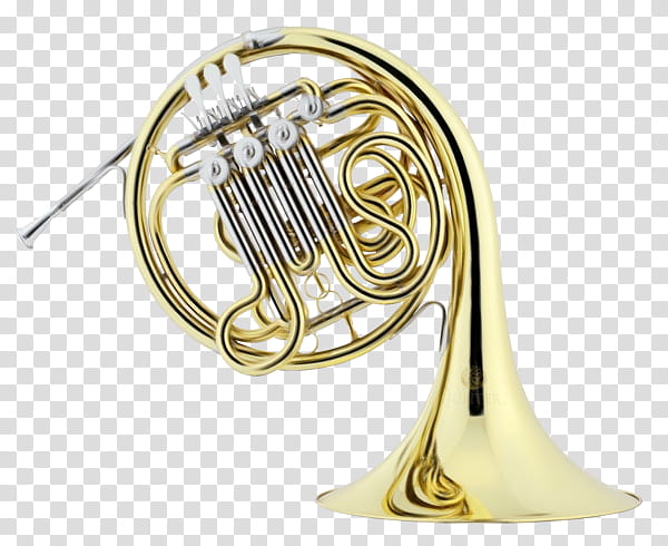 brass instrument musical instrument vienna horn wind instrument horn, Watercolor, Paint, Wet Ink, Mellophone, Alto Horn, Tuba, Bugle transparent background PNG clipart