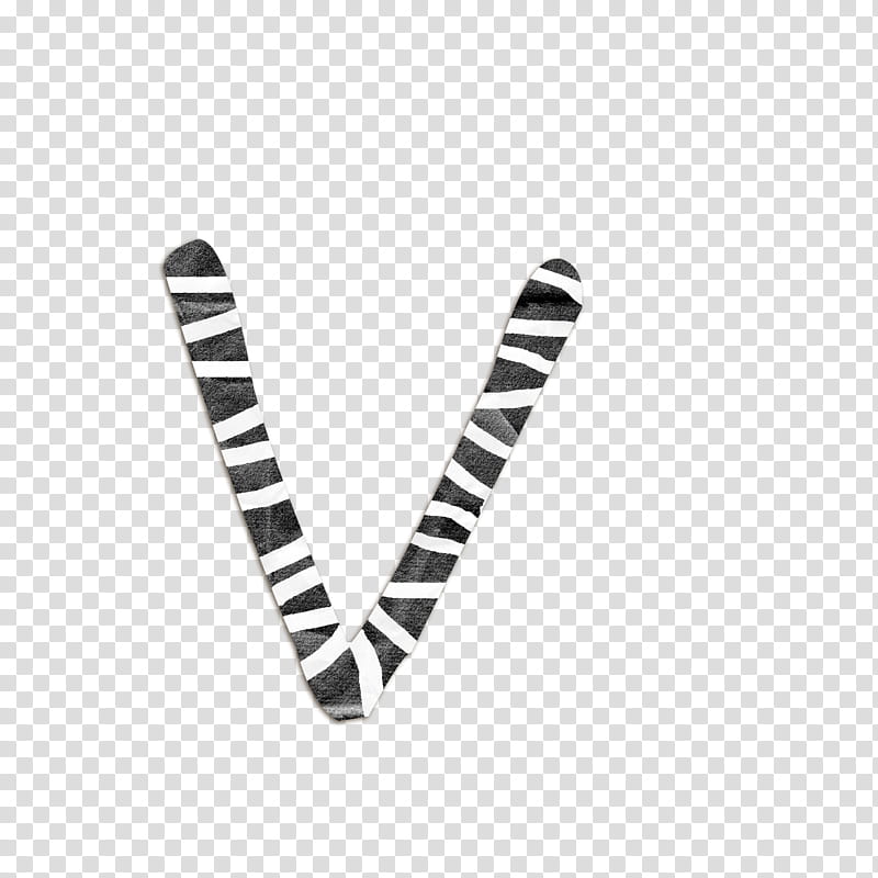 Freaky, white and black letter v illustration transparent background PNG clipart