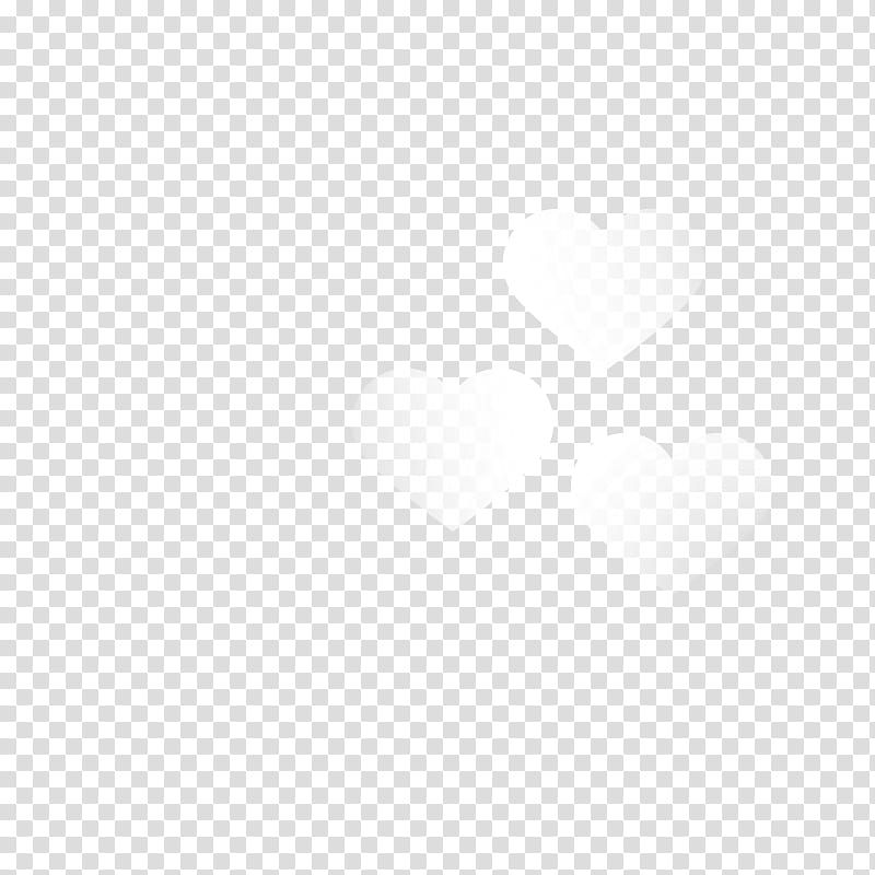 Glassy Brushes, three white hearts transparent background PNG clipart