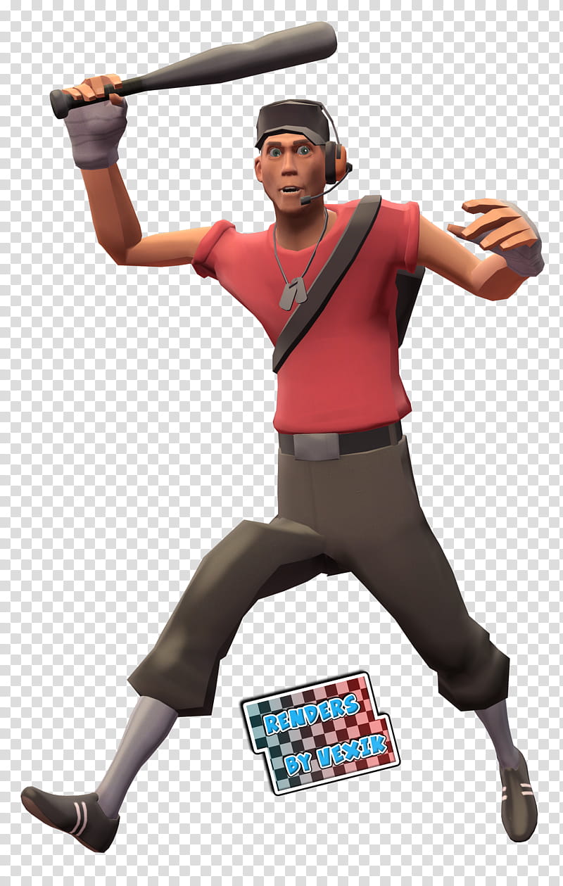 TF Scout Render, male game character transparent background PNG clipart