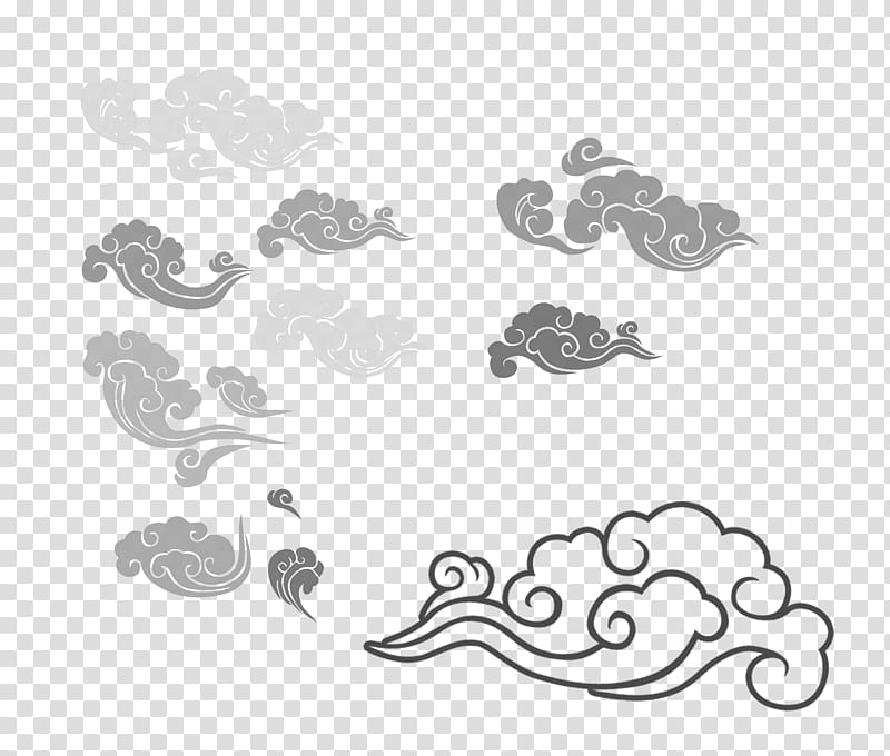 Black Line, China, Wind Wave, Poster, Chinoiserie, Festival, Black And White
, Line Art transparent background PNG clipart