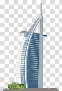 Travel scape, Burj Al Arab, Saudi transparent background PNG clipart