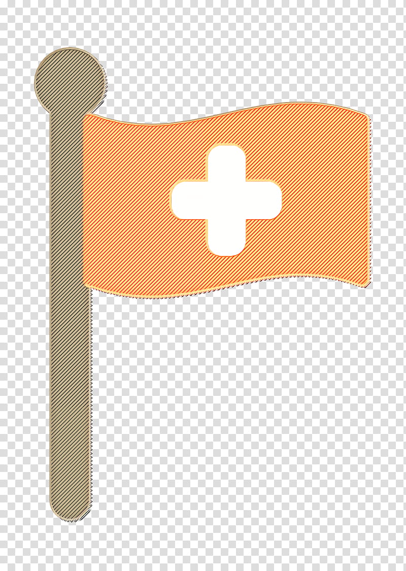 Medical Elements icon Flag icon, Orange, Symbol transparent background PNG clipart
