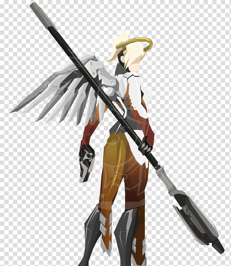 Overwatch:Mercy Cel Shade transparent background PNG clipart