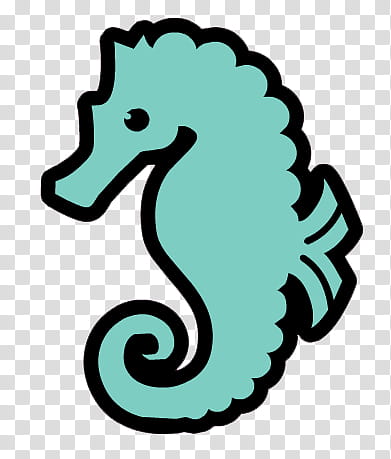 Monster High, teal seahorse illustration transparent background PNG clipart