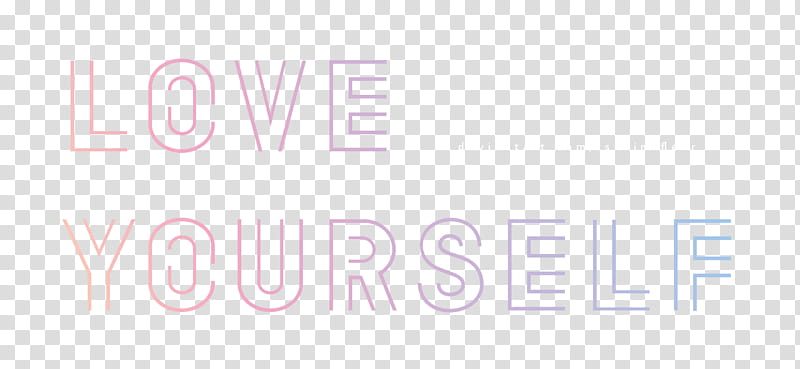 BTS Love Yourself Logo, Love yourself transparent background PNG clipart
